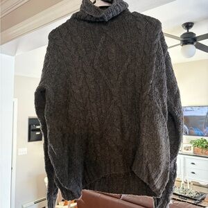 Inis Crafts - Irish Turtleneck  Sweater 100% Merino Wool made in Ireland Men’s L